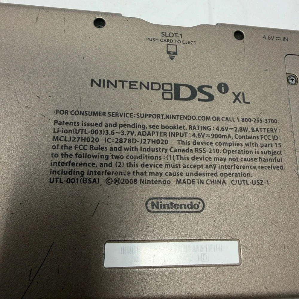 Nintendo DSi XL Bronze Handheld Console System UTL-001 USA Region